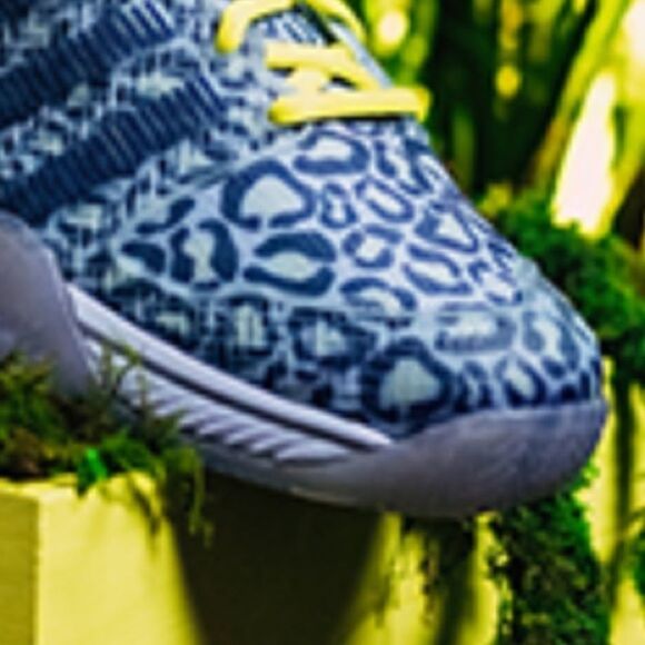 .K-Swiss Hypercourt Express Blue Leopard Tennis Shoes. - Picture 5 of 16